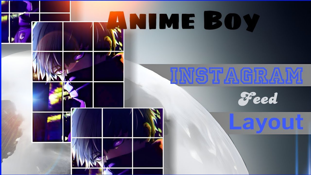 Anime Boy|| Ai generated image|| Instagram feed layout|| Layout Designing|| Crazy smartmaker
