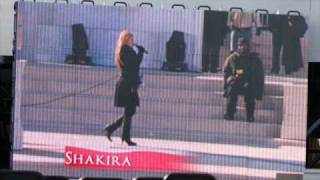 Shakira, Stevie Wonder, Usher Praticing For What It Appears To Be We Are One - Higher Ground