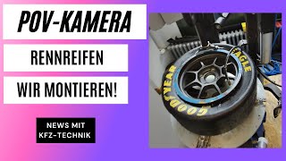 POV  RENNREIFEN FULL SLICKS auf OZ MAGNESIUMFELGE montieren