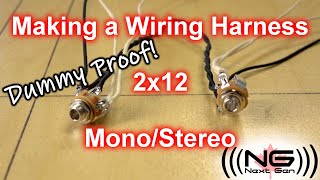 Making A Custom Wiring Harness for 2x12 (mono/stereo)