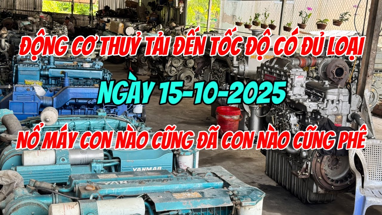 Động Cơ Thuỷ Đủ Loại Yanmar Yamaha Isuzu Mitsubishi Turbo Tải—Tốc Độ 0369,243,327 Chủ Bãi| Tâm Vlog