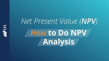 How to do Net Present Value [NPV] Analysis