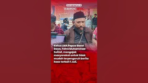 Tolak 1 Juli Sebagai Hari Kemerdekaan Papua