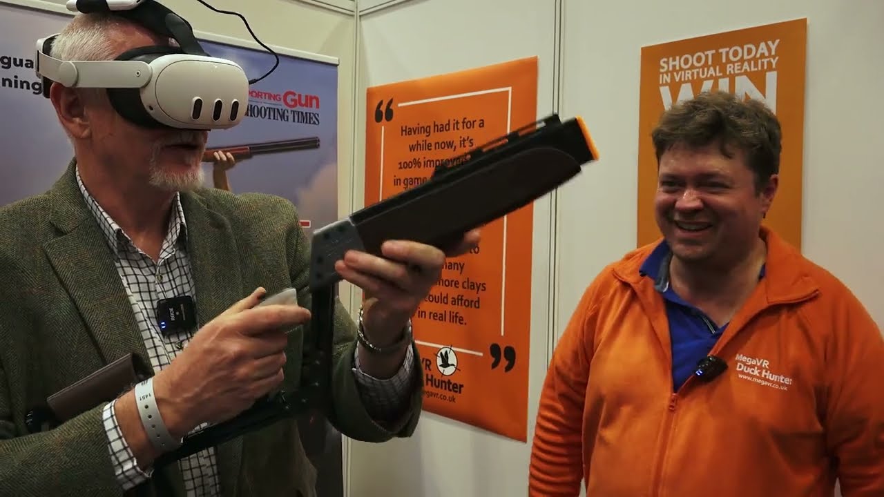 MegaVR Simstock & Clay Hunt VR at The British Shooting Show 2024