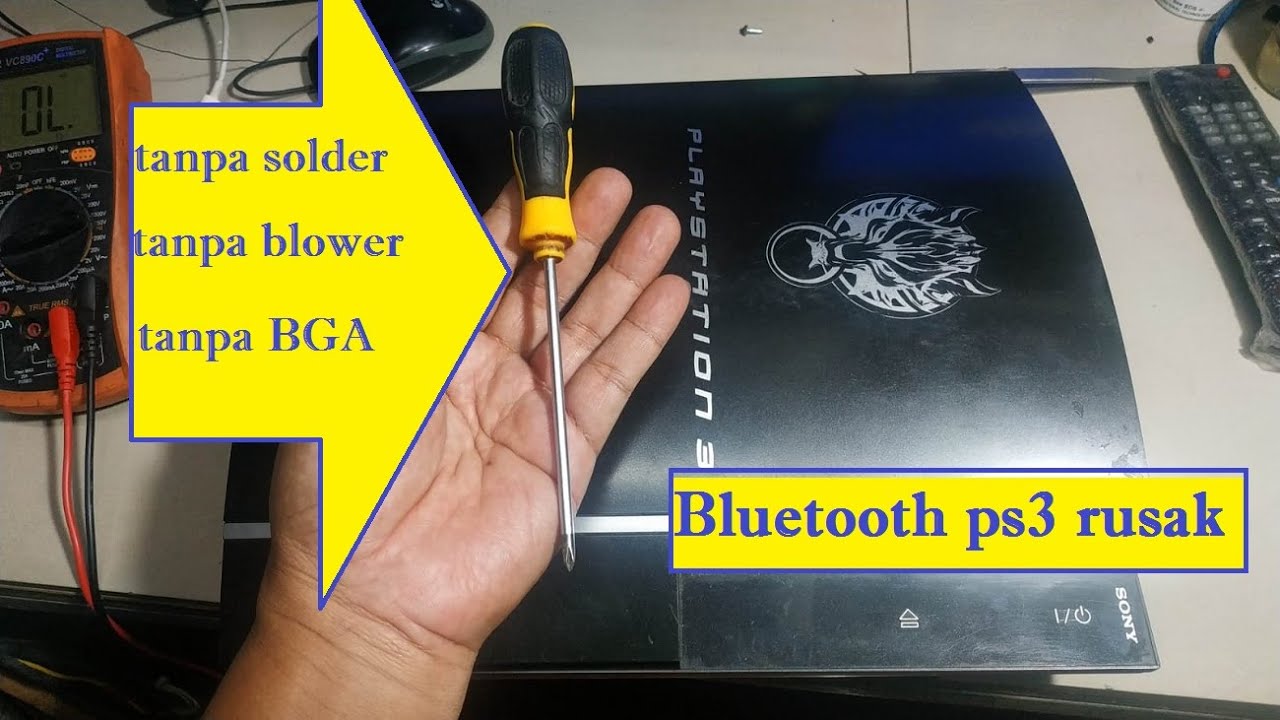 Bluetooth ps3 rusak service nya gampang asal bisa muter obeng  doang