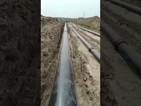 Video: Construction of a water pipeline from HDPE pipes
