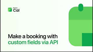Make a booking with custom fields via API