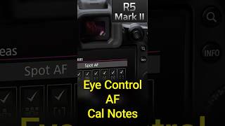 Eye Control AF Calibration Notes
