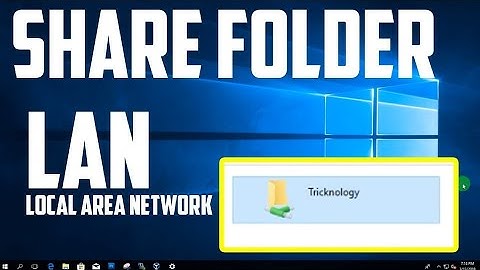 How to share folder with another Computer in LAN Network ?