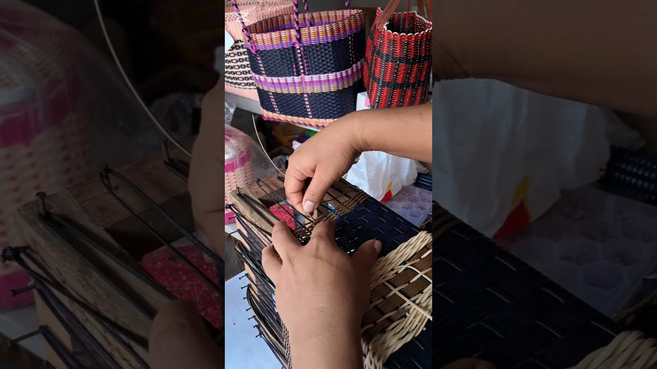 Cómo tejer canasta artesanal 