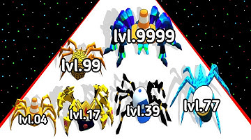 Insect Evolution Spider Run Level Up Insect Max Level Gameplay (New Update) 2024