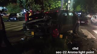 Chandigarh Sector 22 Aroma Light Point Accident