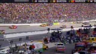 2008 Food City 500 Jeff Burton Wins
Jeff Burton benefits from a mechanical issue on Denny Hamlins car on a restart with two laps to go. Kevin Harvick and Clint Bowyer make it a 1-2-3 finish for Richard Childress Racing. 2008 Food City 500 Jeff Burton Wins