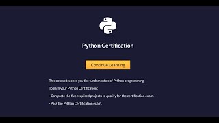 FreeCodeCamp PYTHON Certification | Python Certification Project LIVE