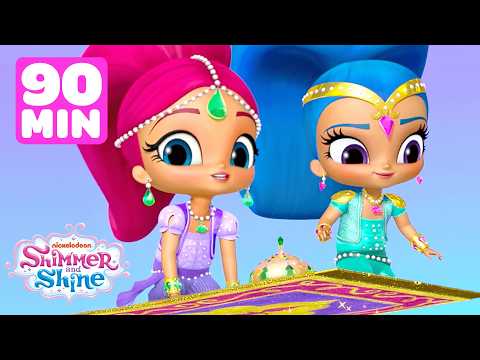 Shimmer & Shine's FLYING Magic Carpet Adventures & More! ☁️ w/ Zeta | 90 Minutes | Skye and Friends