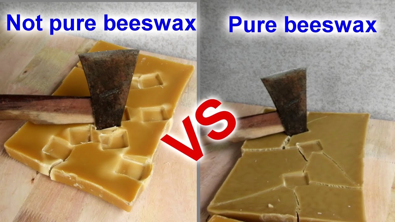 How to identify 100% pure beeswax and not pure beeswax 