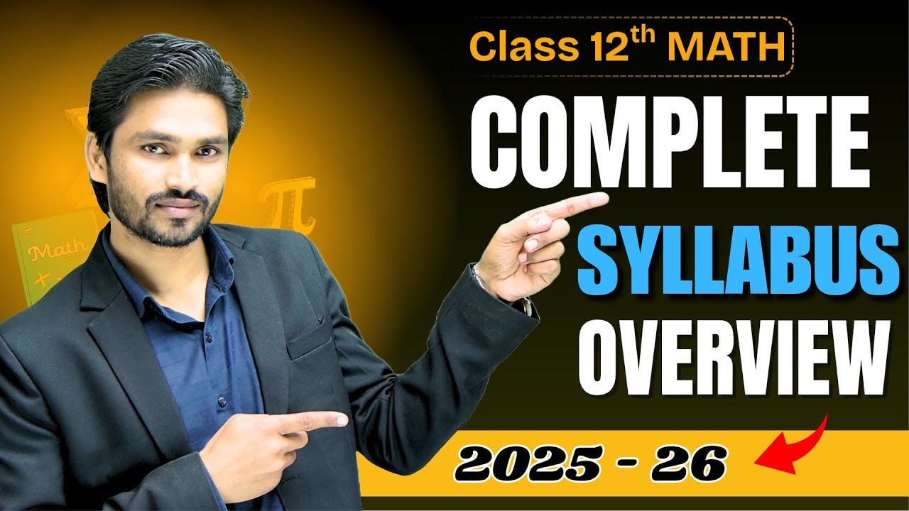Class 12th Math Full Syllabus Overview | JEE + NDA + Board | DK Thakur ...