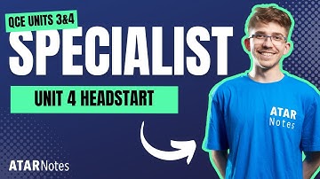 QCE Specialist Maths Unit 4 Headstart Lecture