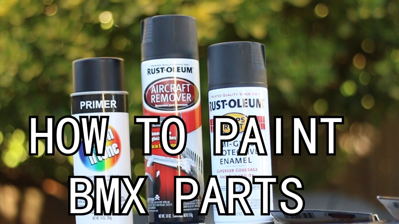 how-to-paint-bmx-parts-easiest-way-youtube