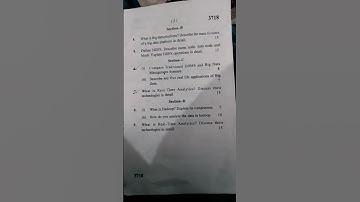 Big Data Analytics Question Paper