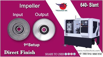 Impeller 1setup  RealTech CNC Machine VD-140