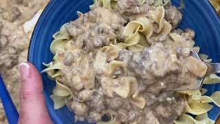 Beef Stroganoff with Mushroom Soup