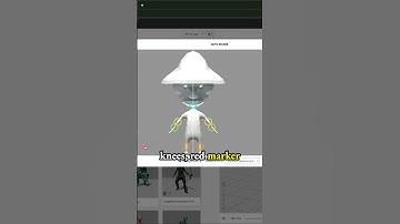 Place color markers to auto rig character in Mixamo - Smurf Cat meme - low poly 3d model in Blender