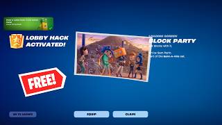 How to Unlock *FREE* Block Party Loading Screen | Fortnite Season 4 Lobby Hack Codes