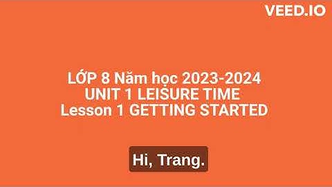Unit 1 Leisure time Lesson 1 Getting started