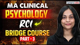 MA Clinical Psychology | RCI Series | Bridge Course-3 | Important Questions