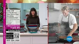 Curtis Stone 10piece DuraPan Stacking Cookware Set