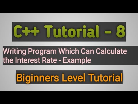 C++ Tutorial-8 Examples-Writing Program Which Can Calculate the ...