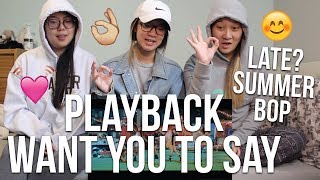 MV REACTION | [MV] PLAYBACK(플레이백) _ Want You To Say(말해줘)