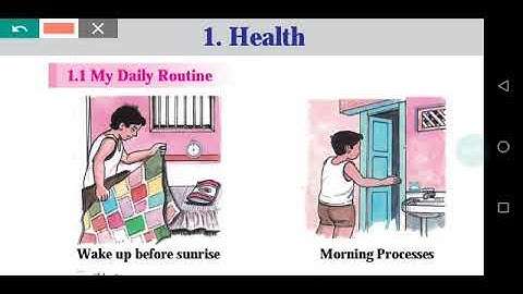1. Health (Part - 1 My daily routine and Cleanliness of hands)/2nd class/ Play Do Learn/ mh board