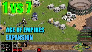 Age of Empires 1 vs 7 AI Super Clash - The Rise of Rome Expansion Gameplay screenshot 4