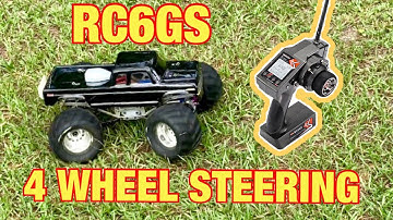 RC6GS 4 Wheel Steering Setup and Drive