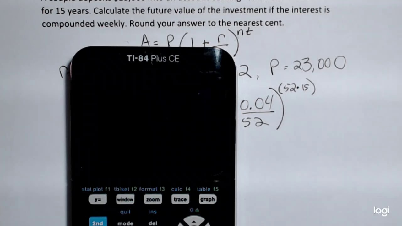 Compound Interest Example - YouTube