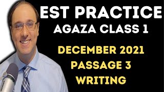 Real EST Practice EST December 2021 Passage 3 Writing