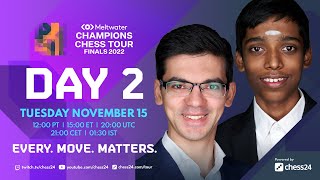 Champions Chess Tour Finals | Day 2 | Commentary by David, Jovanka &amp; Kaja