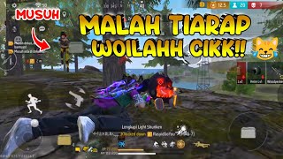 NGUNGAWOR CIK MALAH TIARAP LOH YA😹 | asli kocak banget sampe diperkaos wkwk | FREE FIRE