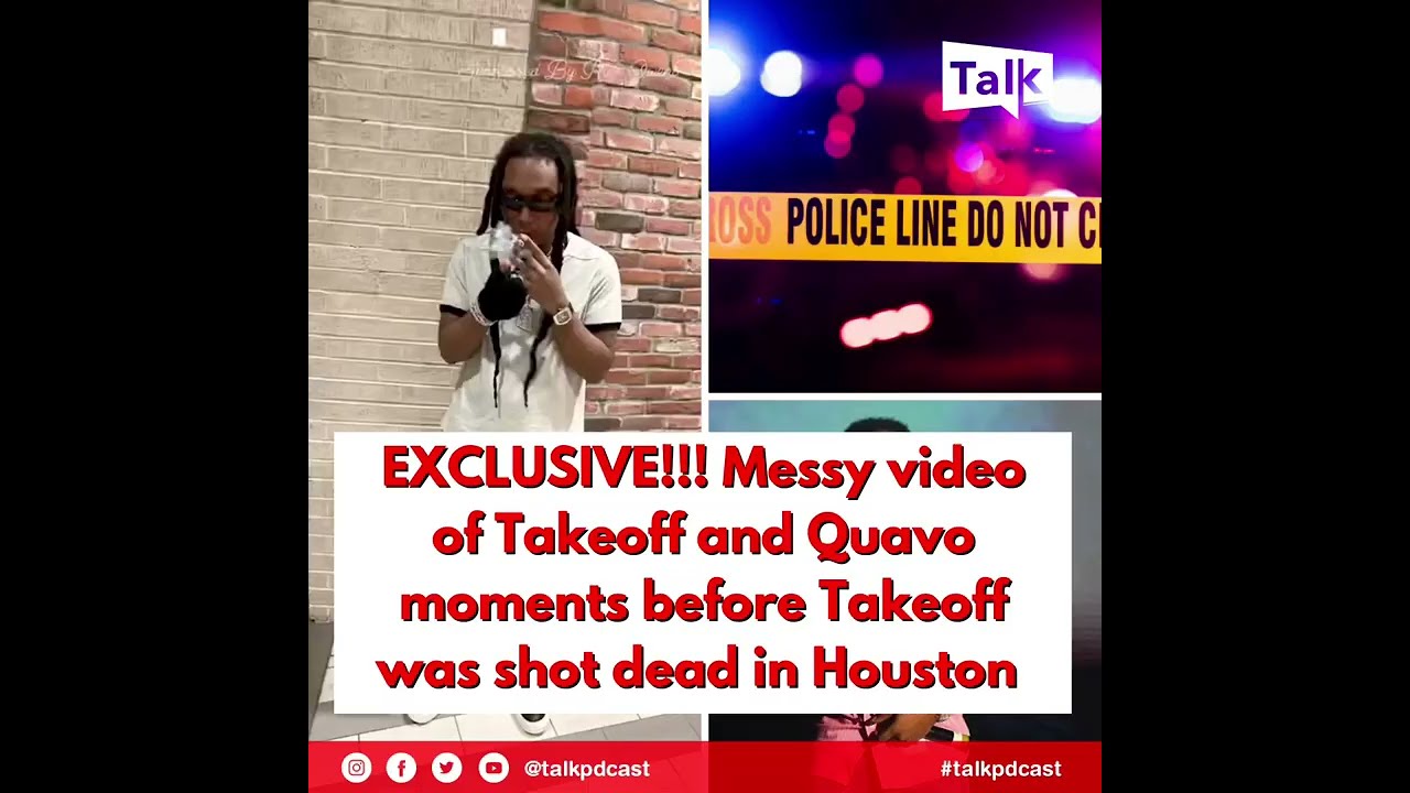 EXCLUSIVE!!!  video of Takeoff and Quavo moments before Takeoff was shot dead in Houston  