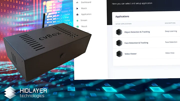 cvBox S with Jetson Nano and cvBox Computer Vision Software for Video Analytics Example - HidLayer