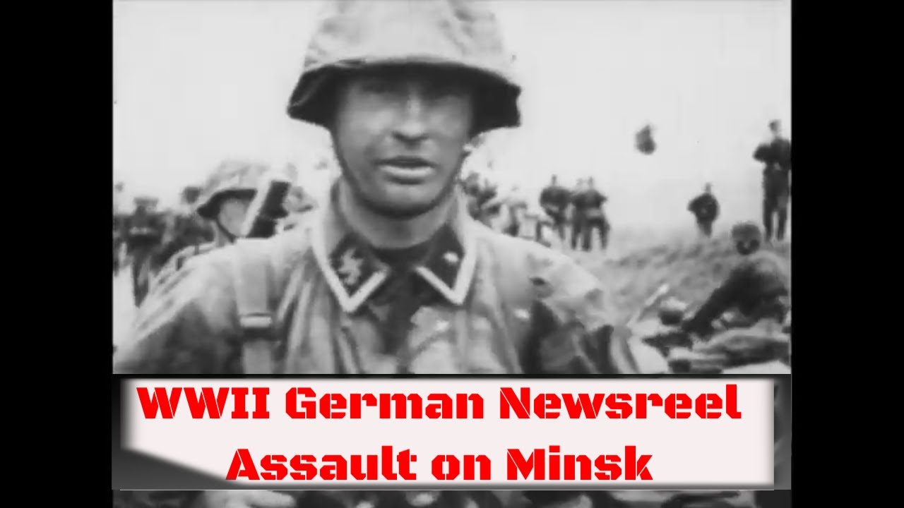 SUMMER 1941 UFA GERMAN NEWSREEL  BATTLE OF BIALYSTOK-MINSK   EASTERN FRONT  XD94975
