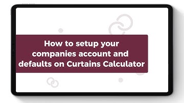 How to setup Curtains Calculator web app