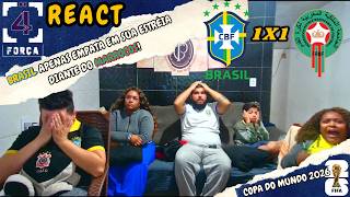 REACT BRASIL 1X1 MARROCOS - COPA DO MUNDO 2026.