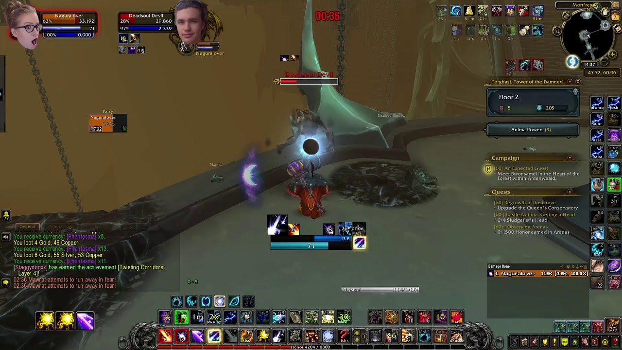 Twisting Corridors Layer 8 (Solo Balance Druid) YouTube