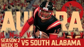 NCAA Football 14 | Aurora Dynasty - Season 2, Week 15  vs South Alabama