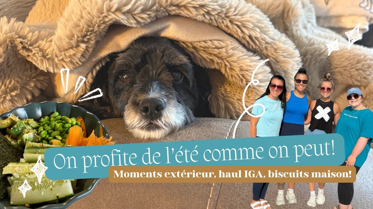 VLOG #771: Des petites activités d'été, haul IGA & biscuits maison! 💖