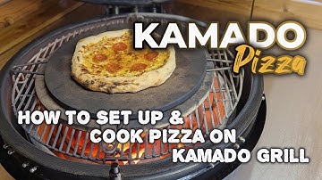How To Cook Pizza on Kamado Grill | Kamado Bono Pizza Set Up | Charcoal for Pizza Making