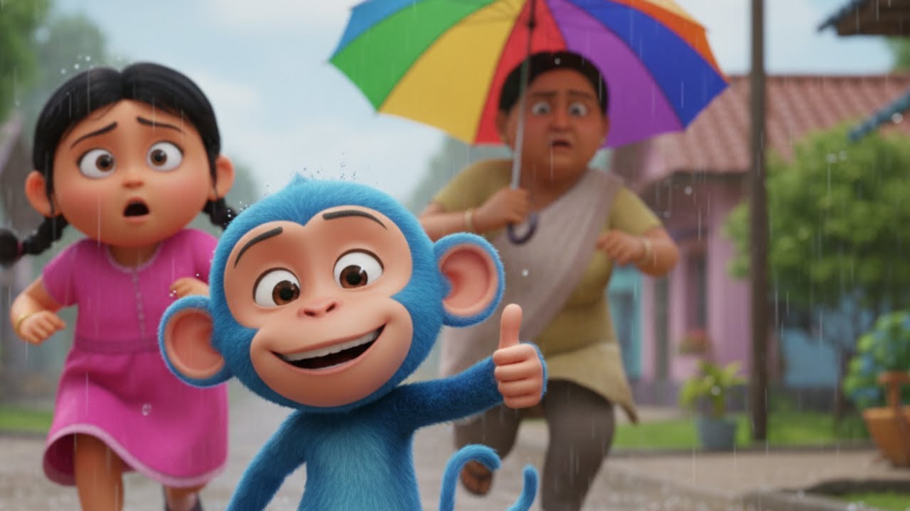 Pani Barsa Chham Chham Chham - पानी बरसा छम छम छम | Hindi Rhymes Rhymes For Kids | Zuzoo Tv